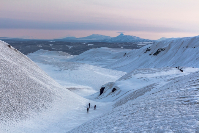 Через Камчатку на лыжах. Фотоальбом. (Туризм, камчатка, лыжный туризм, ключевская сопка, Кроноцкое озеро, Налычево, вулканы)