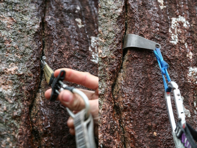 "Жумар" для трещин. Cam hook. (Альпинизм, кам хук, ито)