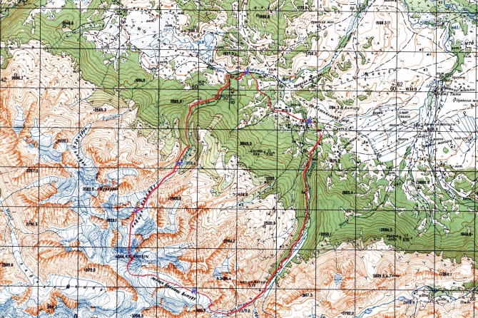 Первопроход северной стены Актру (Альпинизм, северная стена, Курумду, Куркурек, северо-чуйский хребет)