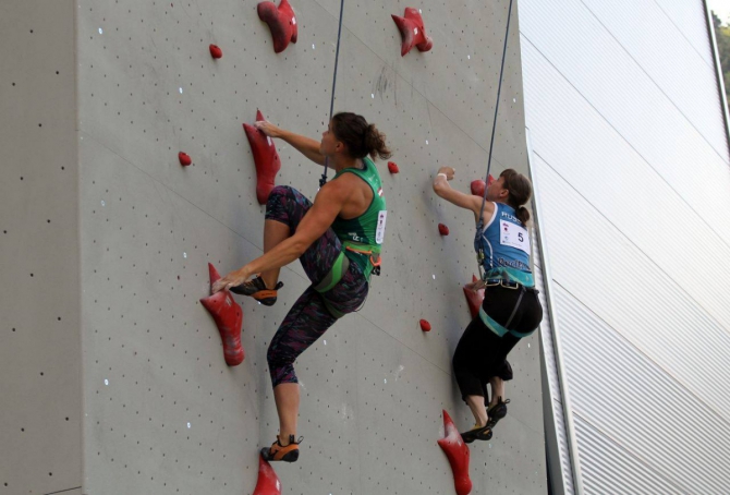 Мария Красавина: о победе в Австрии (Скалолазание, Гафленц, австрия, скорость, международный турнир, тюменская область, Станислав Лобзов, кубок мира, китай)