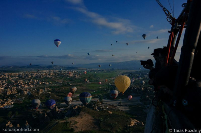 Каппадокия с высоты воздушного шара (Путешествия, поход по каппадокии, походы по турции, туры в каппадокию)