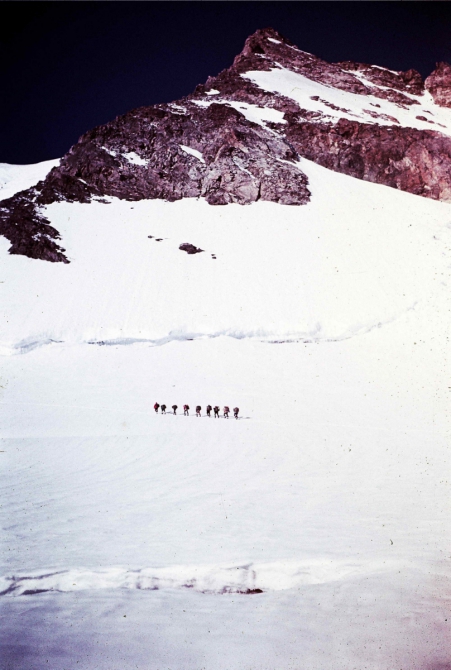 Учебный поход под Ушбу (11-14.08.1974). (Альпинизм, школа барова, поход под ушбу 1974)