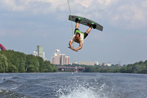 Чемпионат России по вейкборду за катером в Серебряном бору (Вода)