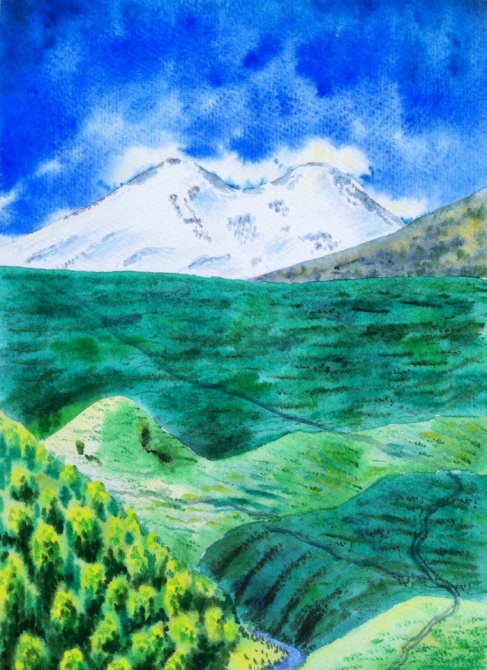 Шаукам (Горный туризм, виктор чайка, эльбрус, приэльбрусье, эльбрус с севера, северное приэльбрусье, менгир, менгиры, развалины, руины)