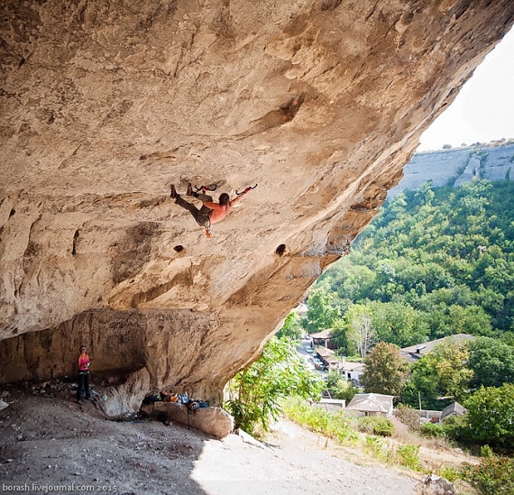 Бахчисарай. Турецкий грот готов к употреблению...почти, Ледолазание/drytoolling, petzl, драйтулинг, ледолазание)