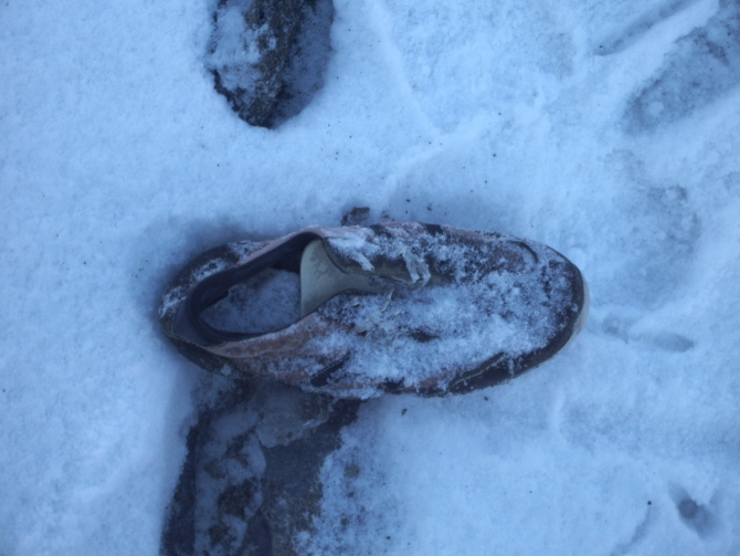 Находка на леднике Котор Северный. Терскей-Алатау, 2007 год (Горный туризм)