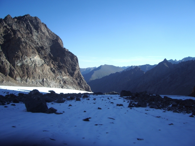 Находка на леднике Котор Северный. Терскей-Алатау, 2007 год (Горный туризм)