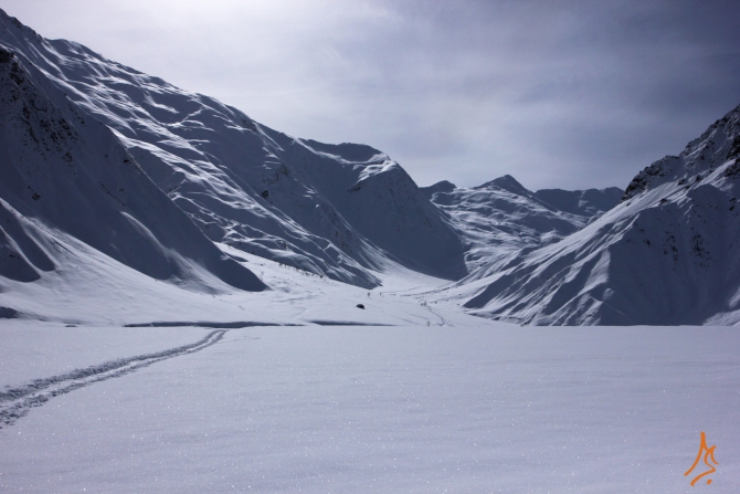 Грузия, Гудаури. Несколько маршрутов в формате Гугль Планета Земля. (Ски-тур, веденин, скитур, mountschool.ru)