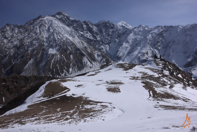 Грузия, Гудаури. Несколько маршрутов в формате Гугль Планета Земля. (Ски-тур, веденин, скитур, mountschool.ru)
