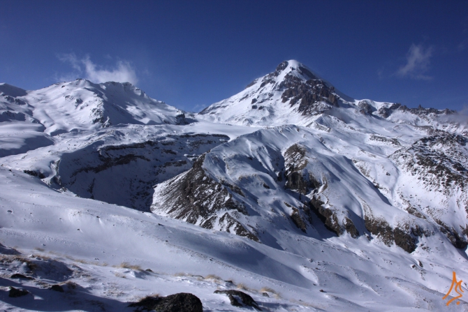 Грузия, Гудаури. Несколько маршрутов в формате Гугль Планета Земля. (Ски-тур, веденин, скитур, mountschool.ru)