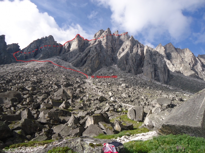 Маршруты ущелья Барун Хандагай, цирк Аляска. Восточные Саяны (Альпинизм, Барун - Хандагай, клепиков, Маршруты.)