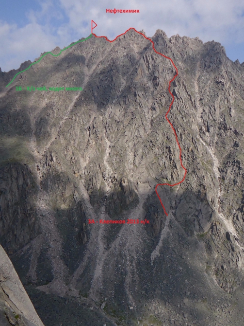 Маршруты ущелья Барун Хандагай, цирк Аляска. Восточные Саяны (Альпинизм, Барун - Хандагай, клепиков, Маршруты.)