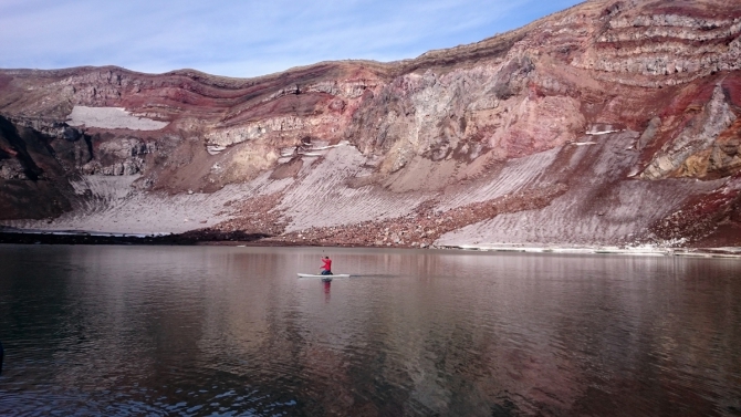 День туризма по-камчатcки! Или как в кратере вулкана встретились SUPы, каяк и параплан (Путешествия, камчатка, горы, путешествия, первые, восхождение)