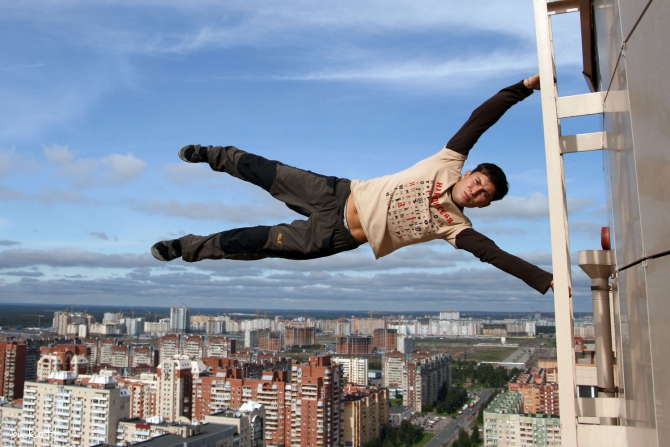 "Золотая Гавань". Роуп в Большом городе. (BASE, скайдайв, прыжки с веревкой, бэйс, роупджампинг, экстрим, приключения)