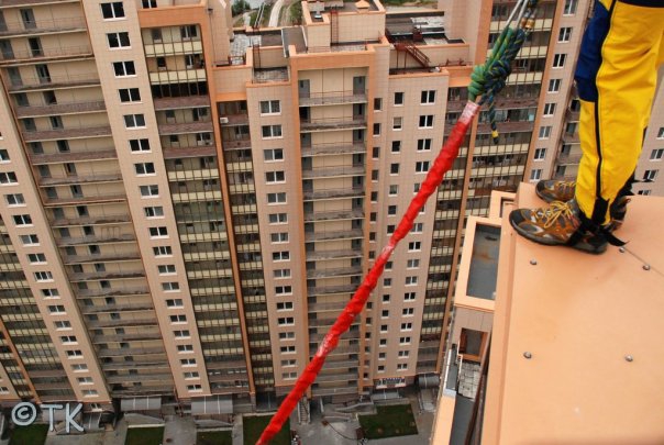 "Золотая Гавань". Роуп в Большом городе. (BASE, скайдайв, прыжки с веревкой, бэйс, роупджампинг, экстрим, приключения)