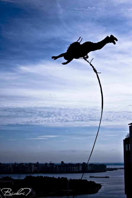 "Золотая Гавань". Роуп в Большом городе. (BASE, скайдайв, прыжки с веревкой, бэйс, роупджампинг, экстрим, приключения)