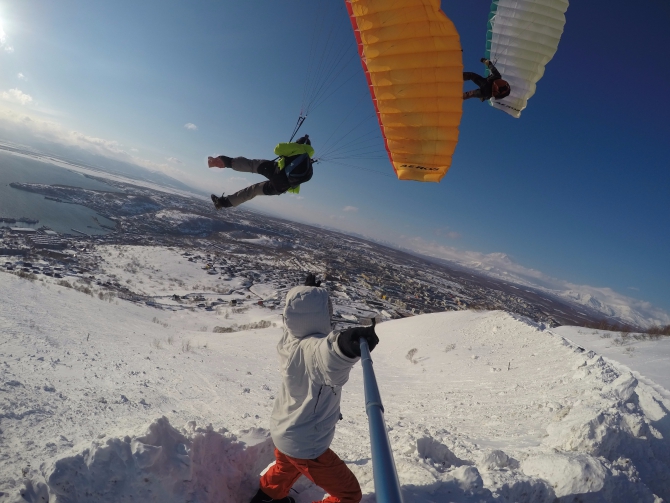 Камчатский апрель в динамике! (Воздух, спидфлаинг, камчатка, kamchatka speedflying team)
