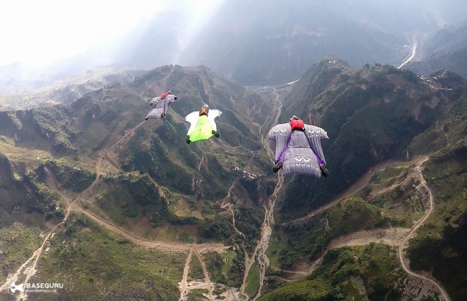 Wings for Love - Baseguru team video round 2 (adidasoutdoor, terrex, julbo, excam, basejumping, wingsuit)