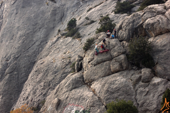 Фотоотчет по курсу "Спасательные работы в горах" (Альпинизм, крым, веденин, горная школа, mountschool.ru)