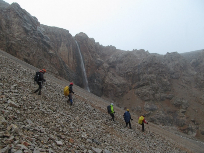 "Два взгляда на одно и тоже альпмероприятие на Центральном Тянь-Шане под пиком Белый" (Альпинизм, альпинизм, отчет, экспедиция, фото, тянь-шань, кокшаал-тоо, Сарычат, Седой Страж, горы)