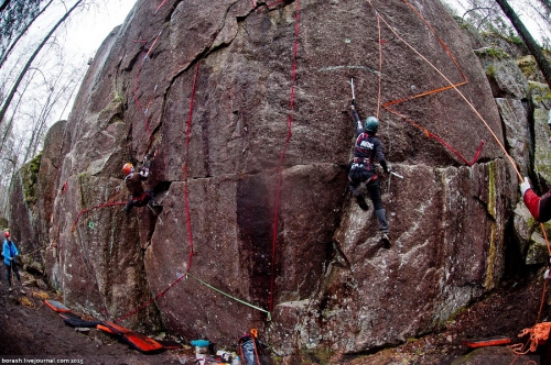 Выборгский Микст 2015. Как это было (Ледолазание/drytoolling, драйтулинг, ледолазание, сторожевой, альпиндустрия, nwdc, toppoint, krukonogi, drytooling)