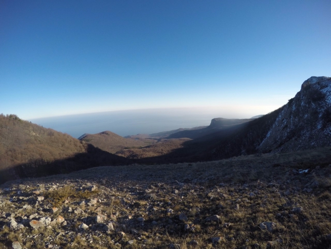 В Крыму на высоте 1400-1500 уже снег, приятная новость... (Горный туризм)