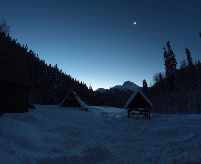 Ски-тур в Абхазии - сезон открыли (Ски-тур скитур беккантри Абхазия Аджара Ауатхара Анчхо)