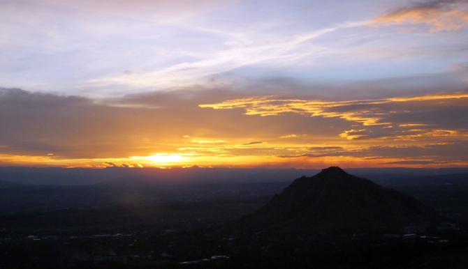 Динамика одного заката.