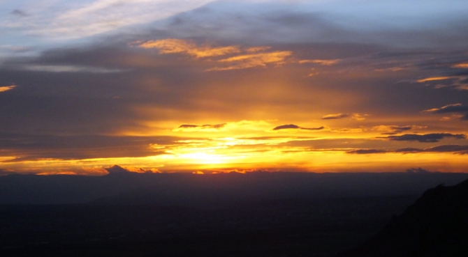 Динамика одного заката.