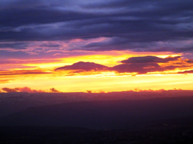 Динамика одного заката.