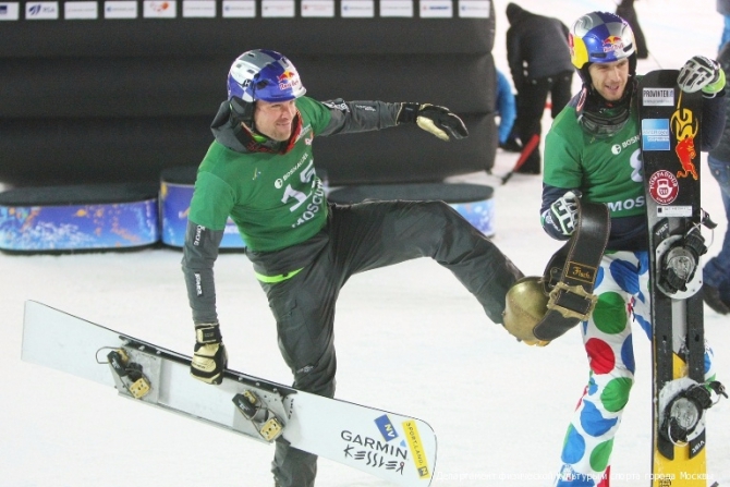 Московский этап Кубка мира по сноуборду в дисциплине параллельный слалом (Горные лыжи/Сноуборд, сноубординг, крылатские холмы, фср, кубок мира, Уик Вайлд, Екатерина Тудегешева)