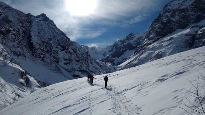 Ски-тур в Теберде и Домбае в январе- феврале 2016 года (домбай, роман губанов, алибек, домбай-ульген)