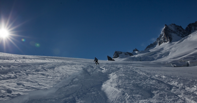 25 километров «Белой долины». Sky Walk на Sky Way... (Бэккантри/Фрирайд, белая долина, курмайер, валле бланш, лыжи, италия, фрирайд)