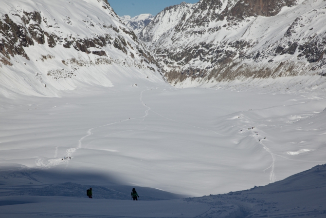 25 километров «Белой долины». Sky Walk на Sky Way... (Бэккантри/Фрирайд, белая долина, курмайер, валле бланш, лыжи, италия, фрирайд)