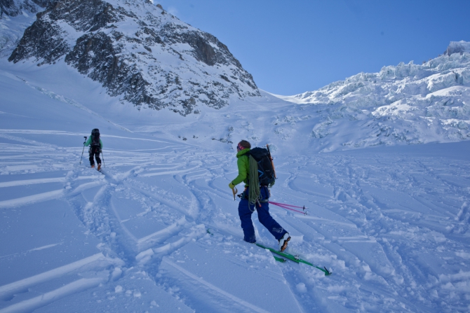 25 километров «Белой долины». Sky Walk на Sky Way... (Бэккантри/Фрирайд, белая долина, курмайер, валле бланш, лыжи, италия, фрирайд)