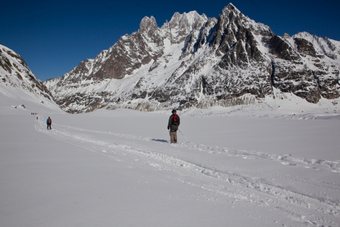 25 километров «Белой долины». Sky Walk на Sky Way... (Бэккантри/Фрирайд, белая долина, курмайер, валле бланш, лыжи, италия, фрирайд)