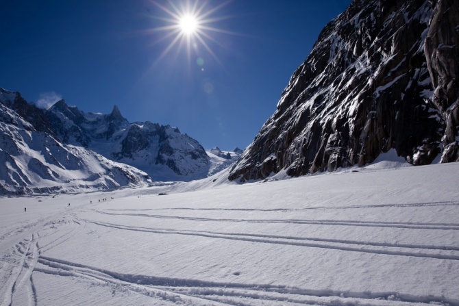 25 километров «Белой долины». Sky Walk на Sky Way... (Бэккантри/Фрирайд, белая долина, курмайер, валле бланш, лыжи, италия, фрирайд)