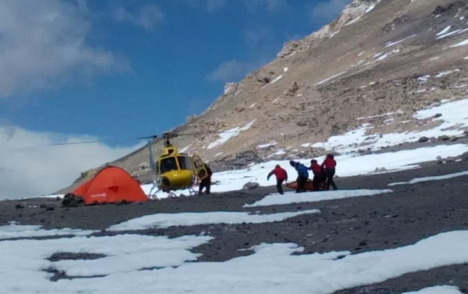На Аконкагуа в январе 2016 с "Маунтин Гайд" (Альпинизм)