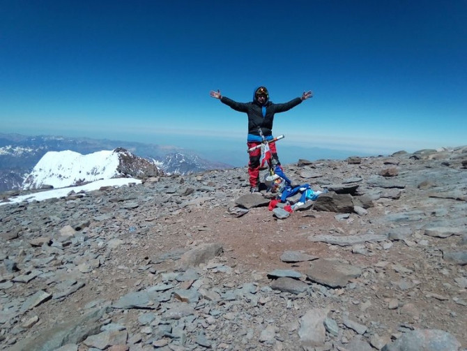 На Аконкагуа в январе 2016 с "Маунтин Гайд" (Альпинизм)