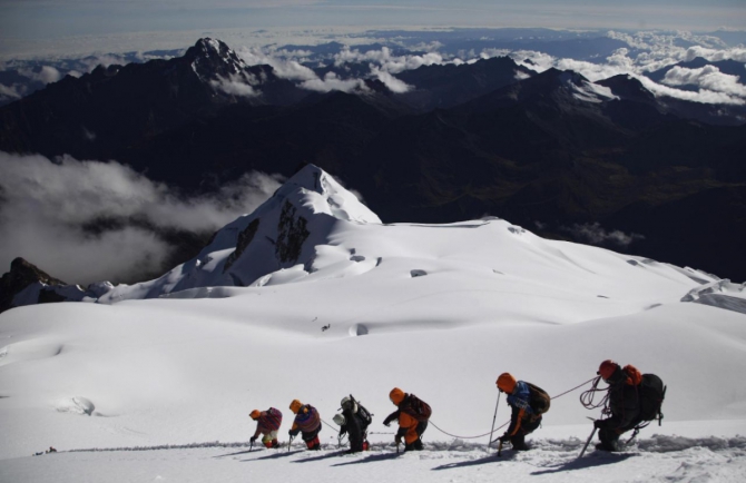 Аймара на высоте или юбки восхождению не помеха ;-, Альпинизм, боливия, восхождение, ла-пас, Уайна-Потоси, альпиндустрия спб, альпинизм)