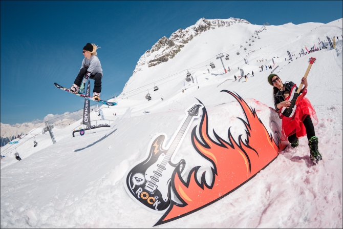 Roxy Day и Nissan X- tour в рамках Quiksilver New Star Camp 2016 (Горные лыжи/Сноуборд, нью-скул, сноубординг, горы, сноуборд-лагерь, красная поляна, горки город)