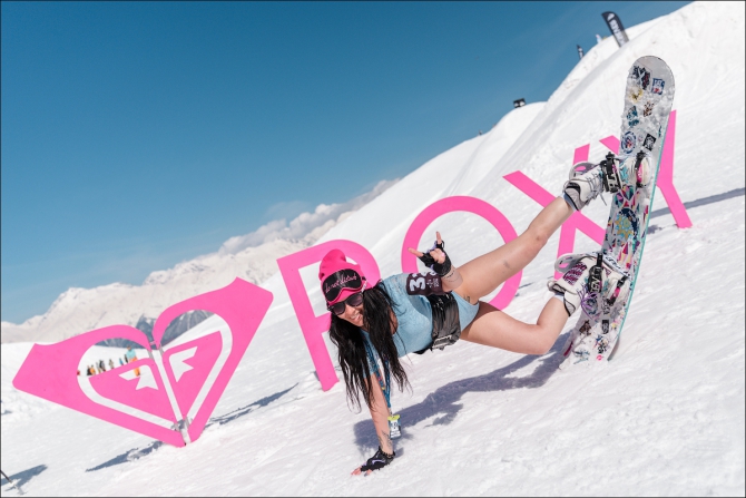 Roxy Day и Nissan X- tour в рамках Quiksilver New Star Camp 2016 (Горные лыжи/Сноуборд, нью-скул, сноубординг, горы, сноуборд-лагерь, красная поляна, горки город)