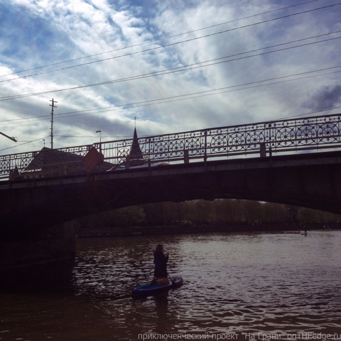 Впервые в жизни побывал на сапсерфинге (Вода, сап серфинг, калининград, вода)