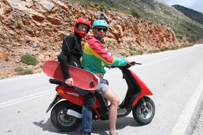 Остров Калимнос. Скалы и лонгборд. (Путешествия, лонгбординг)