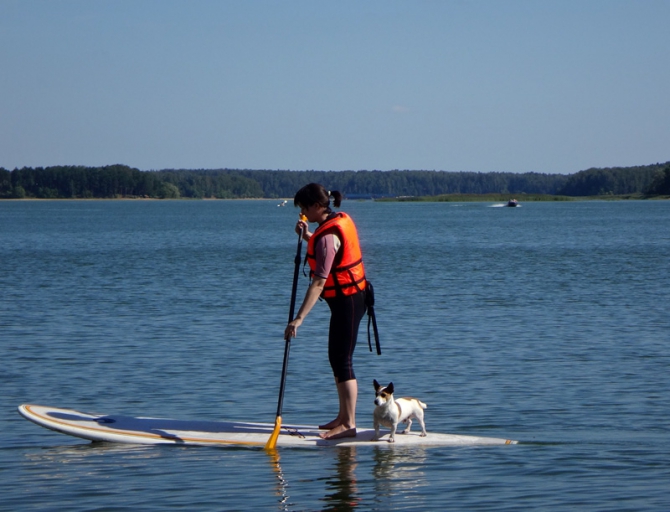 SUP серфинг и походные бани - бесплатные тесты на Истре! (Вода)
