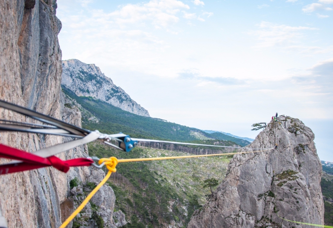 Дорога в Гиперборею. Хайлайн на Шаан-Кае. (Альпинизм, слэклайн, горы, крым, шаан-кая, slackline, highline, slacklabs)
