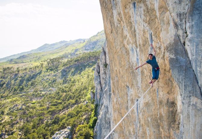 Дорога в Гиперборею. Хайлайн на Шаан-Кае. (Альпинизм, слэклайн, горы, крым, шаан-кая, slackline, highline, slacklabs)