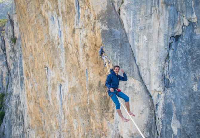 Дорога в Гиперборею. Хайлайн на Шаан-Кае. (Альпинизм, слэклайн, горы, крым, шаан-кая, slackline, highline, slacklabs)