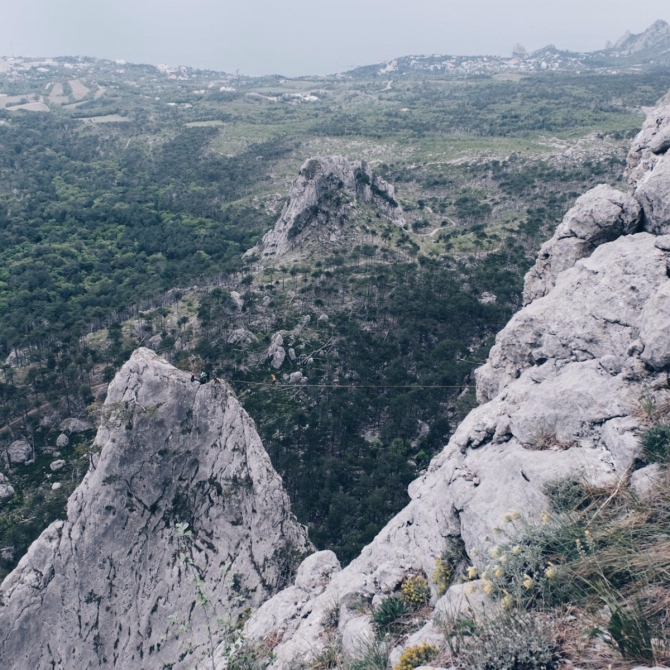 Дорога в Гиперборею. Хайлайн на Шаан-Кае. (Альпинизм, слэклайн, горы, крым, шаан-кая, slackline, highline, slacklabs)