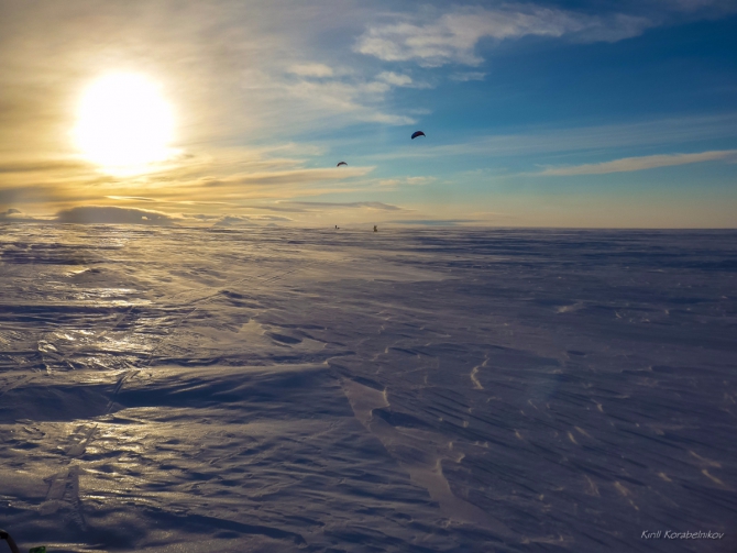 Второй этап Трансарктической кайт-экспедиции. Воркута-Дудинка. 1050 км. (Путешествия, kiting, kite expedinion, snowkiting, arctic)